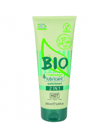 Gel lubrifiant Hot Bio Massage 2en1