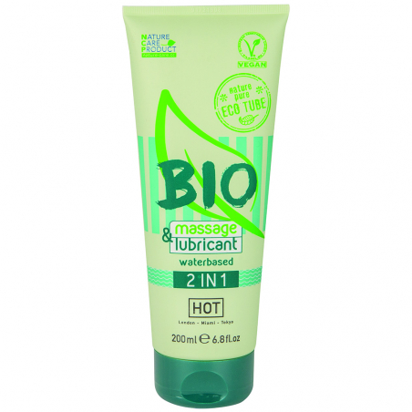 Gel lubrifiant Hot Bio Massage 2en1 