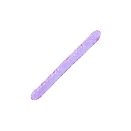 Doc Johnson Double Dong Crystal Jellies 18 Violet