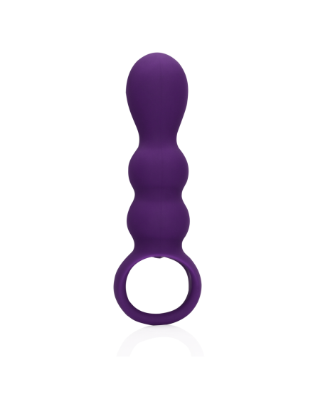 Chapelet anal vibrant progressif Teardrop Clear Purple